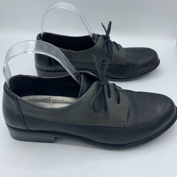 Naot Shoes - NAOT lace up two tone leather loafers